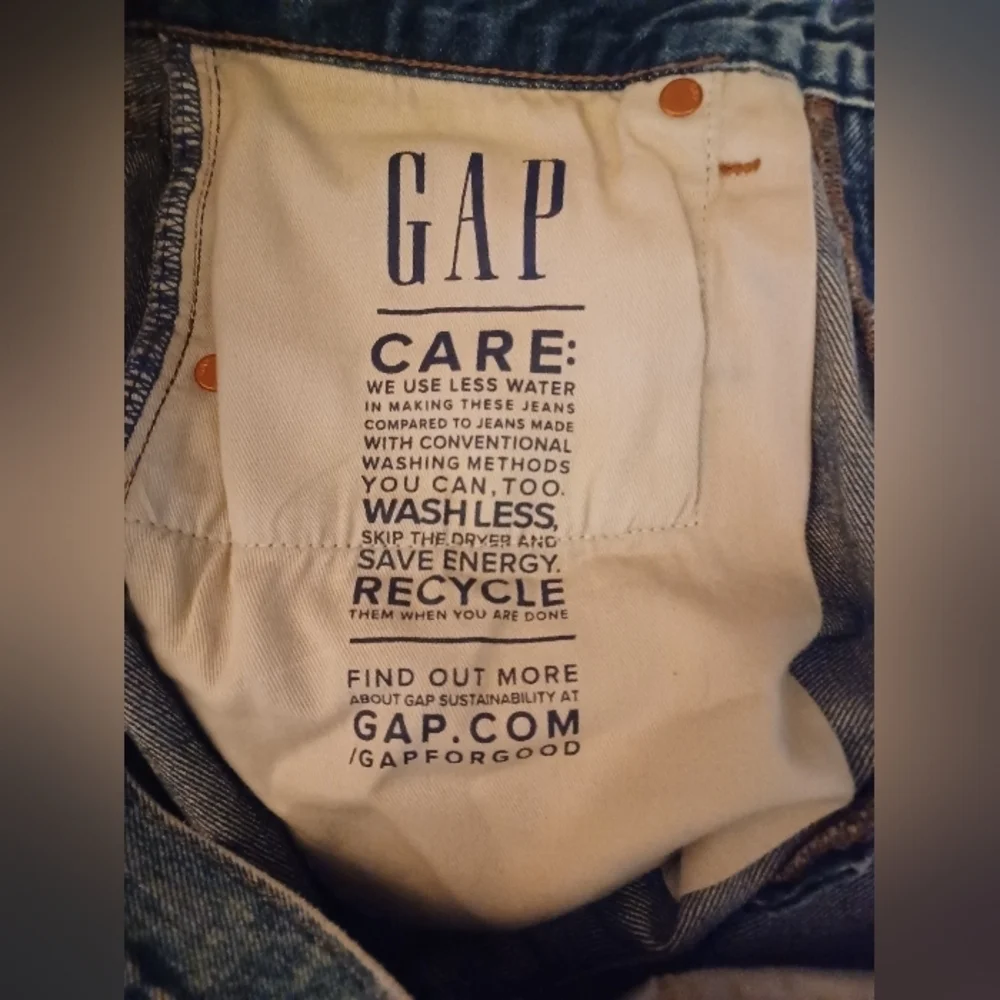 Gap 90s Button Fly Original Straight Leg Blue Denim Jeans
